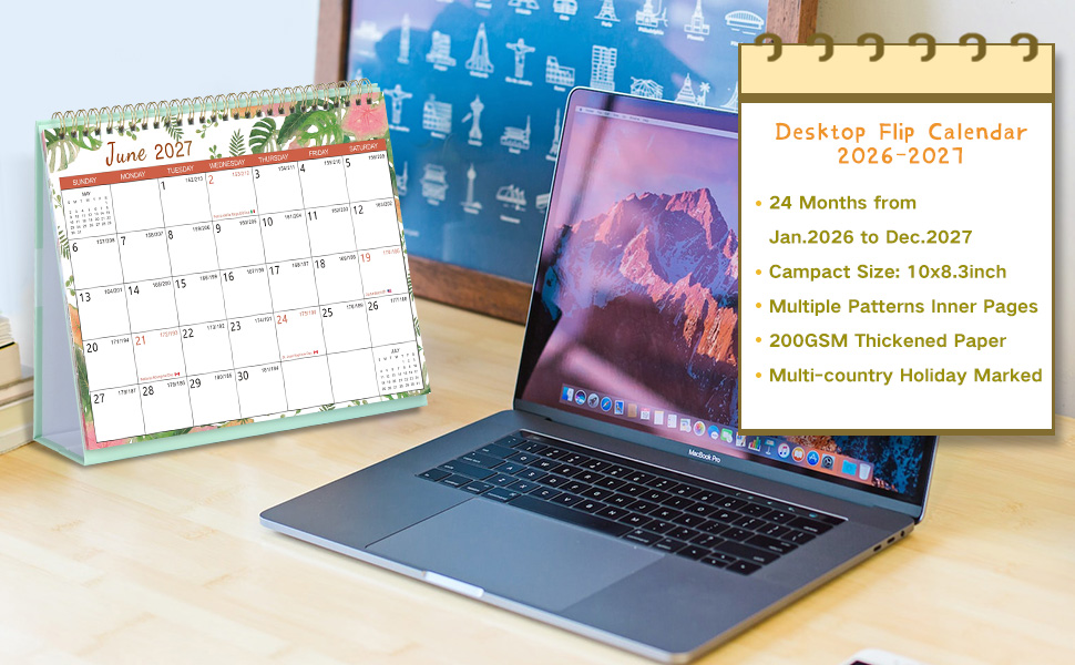 2026-2027 desktop calendar