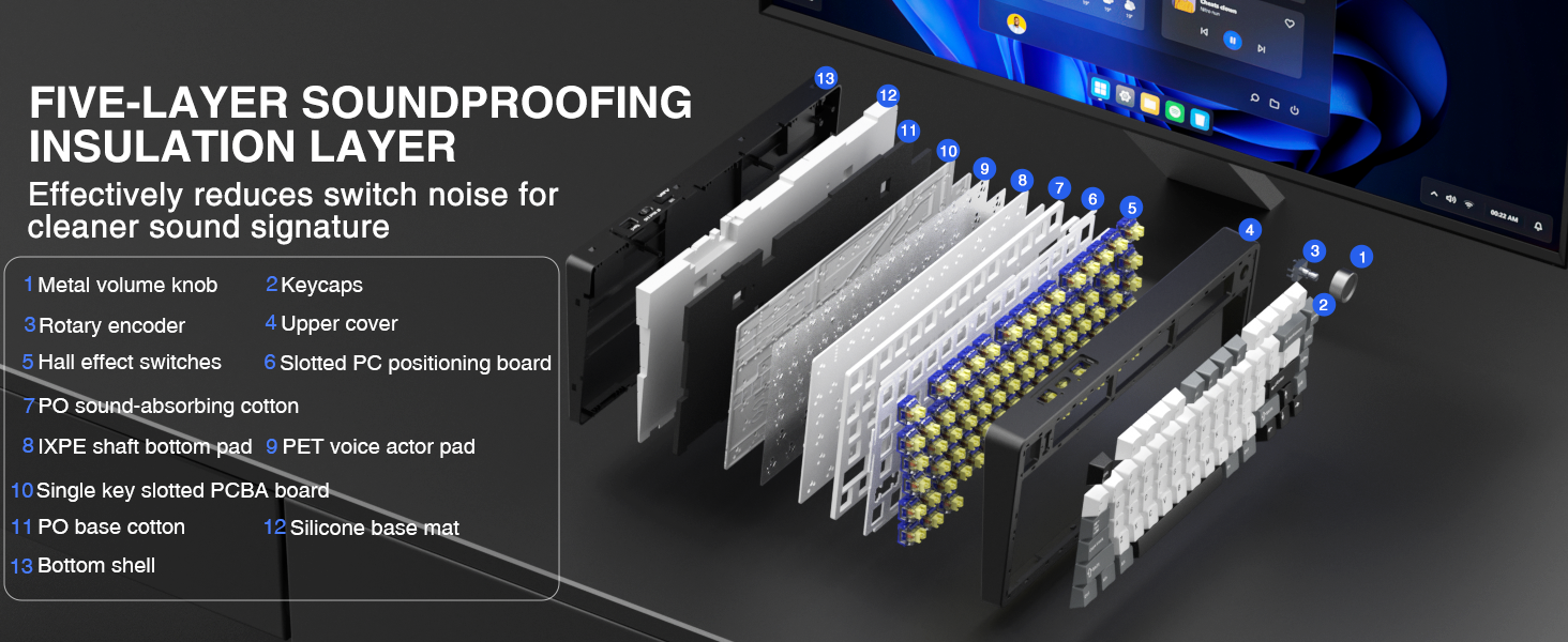 AULA F75 HE magnetic gaming keyboard Hall Effect gaming keyboard Rapid Trigger