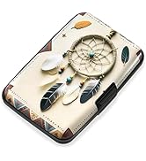 Mayski Credit Card Holder, RFID Blocking, Aluminum Alloy Hard Case, Small Mini Business Metal Wal...