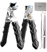 Thick Toenail Clippers for Seniors, Angled Head Large Nail Clippers for Men with Long Handle, Hea...