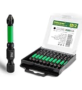 Hitscrews 2 Inch Anti Slip Phillips Impact Driver Bits #2, New Precision Laser-Etched Micro-Slip ...