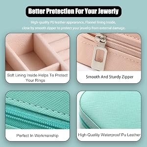 Portable Jewellery Storage Holder Display for Ring Earrings Necklace Bracelet Bangle Watch Men Kids