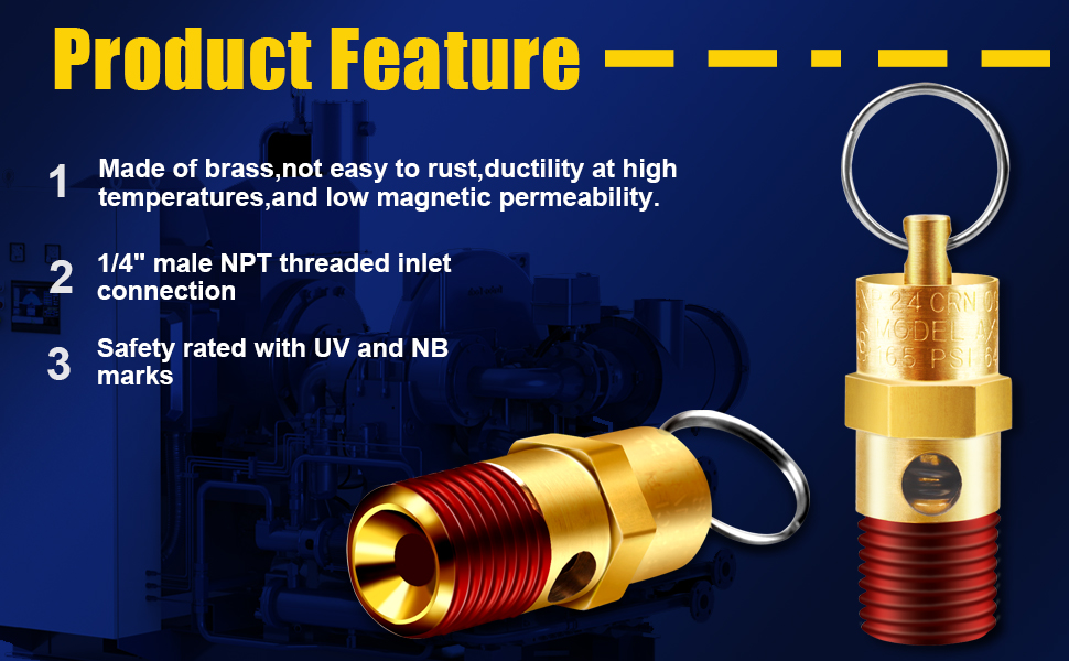air compressor safety valve