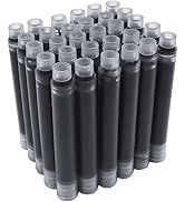 Jinhao Ink Cartridge Black for Fountain Pen International Standard Size Ink Refill Cartridges Set...