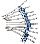 PLUMBINGMASTER 12-Inch Delta Style Flexible Faucet Connector, 3/8 OD Comp (Male) x 3/8 Comp (Fema...