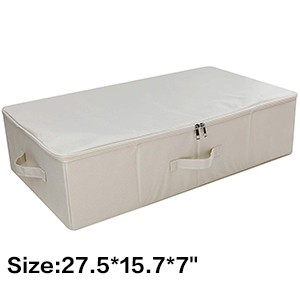 bedroom organization underbed storage bins beige
