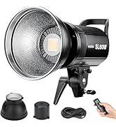 Godox SL60W LED Video Light, 60W 5600K Daylight LED Continuous Light SL-60W, Powerful Studio Brig...