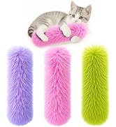 Petinstinct 3 Pack Cat Pillow Toys with Catnip, Soft Plush Crinkle Cat Kicker Toys, Interactive I...