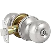 HOSOM Privacy Door Knob with Lock, Interior Door Knobs for Bedroom and Bathroom, Keyless Doorknob...