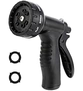 AnyEasy Garden Water Hose Nozzle ABS Water Spray Nozzle with 10 Spray Modes Suitable for Watering...