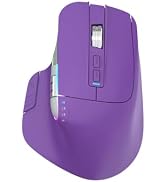 TISHLED Wireless Gaming Mouse Tri-Mode 2.4Ghz/Bluetooth 5.2/Wired USB-C with Two Scroll Wheels RG...