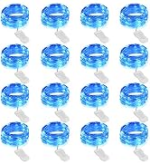 Onforu 16 Pack Fairy Lights Battery Operated String Lights, 6.5ft 20 Mini LED Lights, IP67 Waterp...