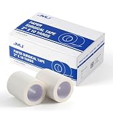JMU Medical Tape, 6 Rolls Paper Surgical Tape, 2" x 10 Yards, Latex-Free, Tears Easily & Hypoalle...