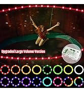 Upgraded Large Volume&Longer Version-LED Trampoline Lights, Remote Control Trampoline Rim LED Li...