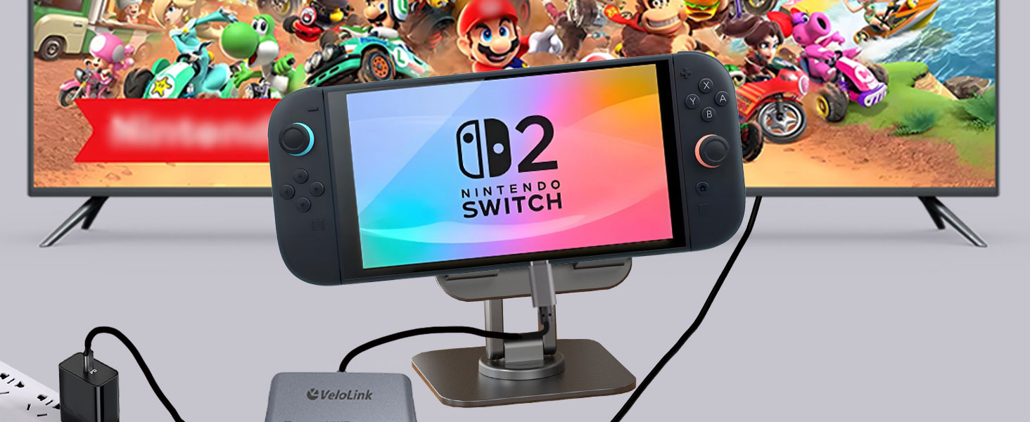 Switch 2 Dock Portable TV Dock Station for NINTENDO Switch
