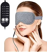 ingeware Heated Eye Mask for Dry Eyes, USB Electric Heating Eye Mask Eye Heating Pad with Tempera...