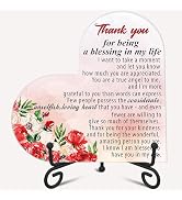 Thank You Gifts for Women Men, Heart Acrylic Plaque with Stand, Thanksgiving Birthday Christmas A...