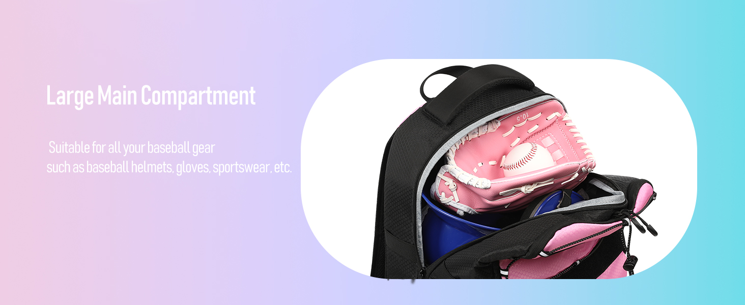 youth baseball bag kids baseball backpack boys 5-8 equipment bag adult gear bag