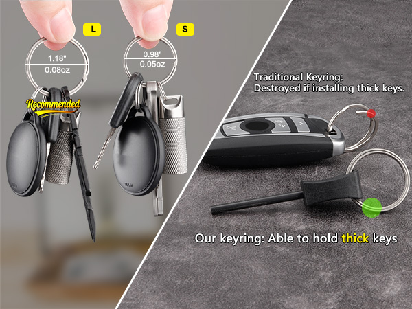 titanium key ring
