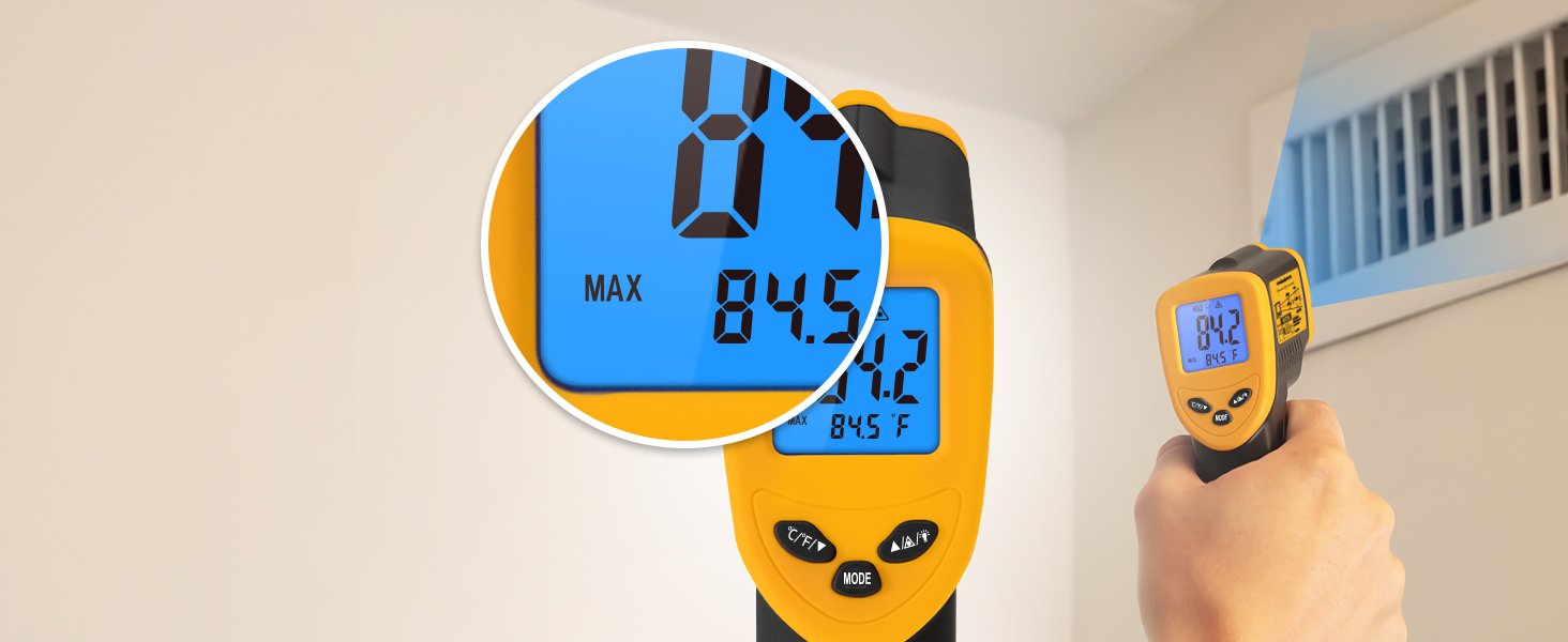 Scan to measure the maximum temperature of a larger area.
