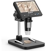 Elikliv Coin Microscope, 4.3'' LCD Digital Microscope 1000x, Coin Magnifier with 8 Adjustable LED...