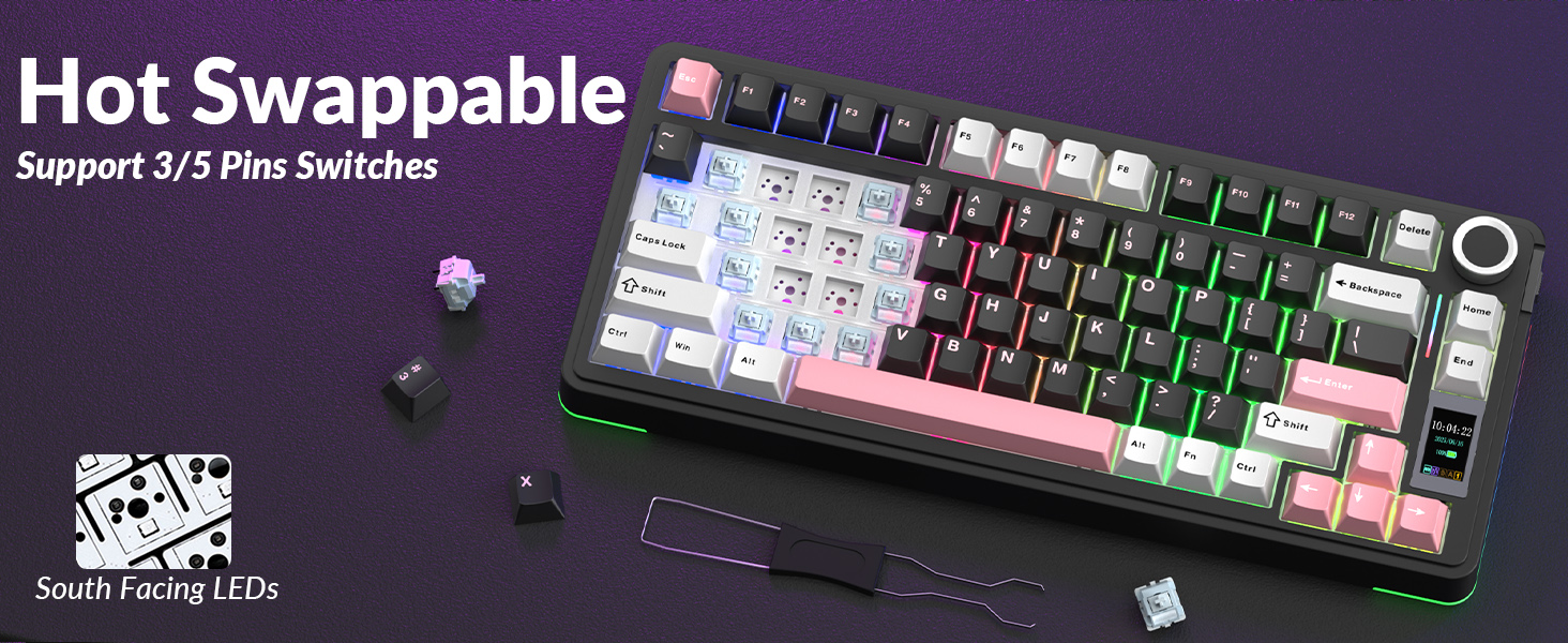 Hot Swappable Gaming Keyboard