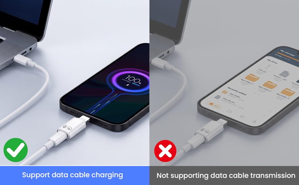 Charges Lightning devices (such as phones and tablets) via a USB-C cable. Supports 5V 2A charging