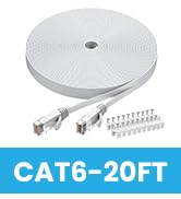 Cat6 Ethernet Cable 20 FT