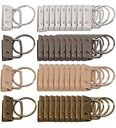 GDFYMI Key Fob Hardware, 40Pcs 1 Inch Keychain Hardware Set with Split Ring for Wristlet, Key Lan...