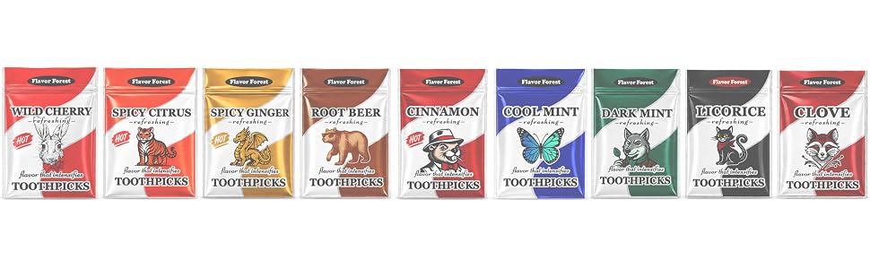 flavored toothpick packs flavor forest