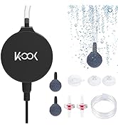 GuDoQi Aquarium Air Pump, 1 Watt Ultra Quiet Mini Oxygen Pump, Powerful Air Aerator Kit for Fish ...