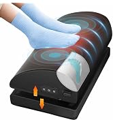 Beleduc Heated Foot Rest Under Desk at Work, Ergonomic Under Desk Foot Stool with Vibration Massa...