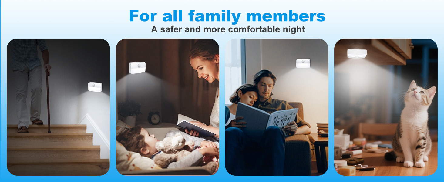 Battery-Powered LED Night Light for all family members