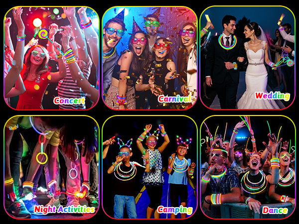 Glow in dark party supplie