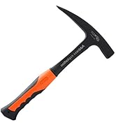 Rock Pick - 28 oz Geological Hammer with Pointed Tip & Shock Reduction Grip - 11.4 Inch