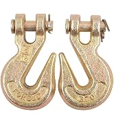 FGJQEFG 5/16 Inch 2Pcs Clevis Grab Hooks Grade 70 Chain Hook 5400 Lbs Working Load Limit for Trai...