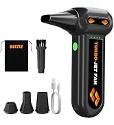 BELTLY Super Powerful Compressed Air Duster, Rechargeable Duster Blower with LED Light, 4-Gear Ad...