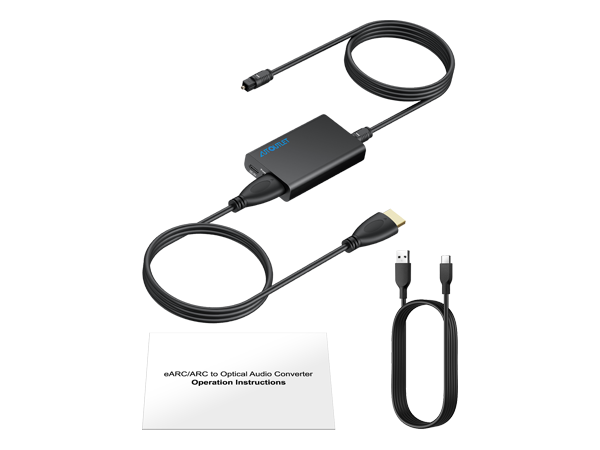 HDMI eARC to Optical Audio Adapter