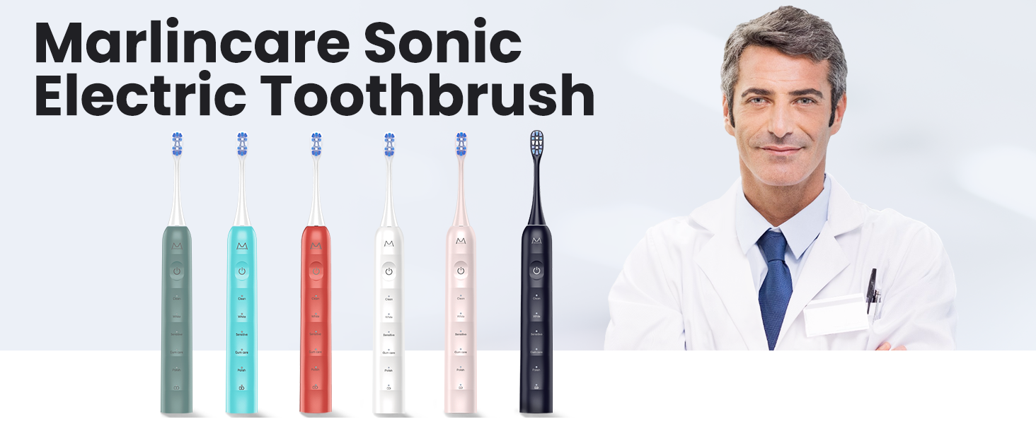 marlincare sonic electric toothbrush