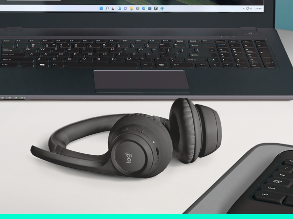 Logitech Zone 300 Wireless Bluetooth Headset With Noise-Canceling Microphone