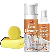 Foam Cleaner and Leather Conditioner Kit Powerful Stain Removal, Long-Lasting Protection for Leat...