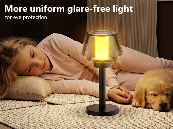 More uniform glare-free light