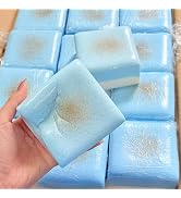 Dual Color Toast Slow Rising Squishy, Soft Foam Squishy Stress Relief Squeeze Toy, Realistic Brea...
