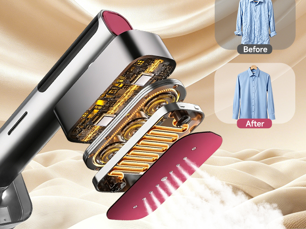 steamer & iron for clothes iron steamer large water tank travel steamer for clothes self-clean