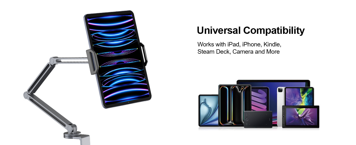 Universal Compatibility Works with iPad, iPhone, Kindle,Steam Deck, Camera and More