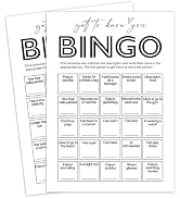 Tsunerrorami Office Bingo Cards – 25 Unique 5x7 Sheets, Get to Know You Bingo Game for Adults, Te...