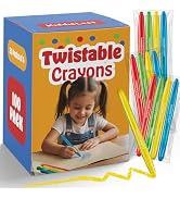 KiddieLoot Twistable Crayons Bulk 100 Pack (25 Sets of 4) - Non-Toxic Mess-Free Coloring Crayons ...