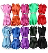 4mm Thick Elastic Cord for Sewing 5/32 inch 150ft Colorful Bungee Shock Kayak Tie Down Straps Ten...