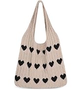 Sightor Crochet Tote Bag, Mesh Beach Bag Knit Summer Hobo Bag Vacation Boho Tote Bag for Women