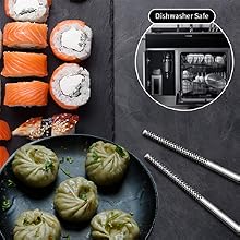 Metal Chopsticks Reusable 316 Stainless Steel Chopsticks
